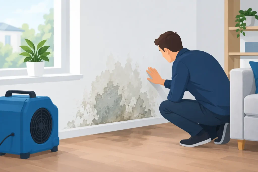 Feuchte Wand nach Wasserschaden: Was jetzt?
