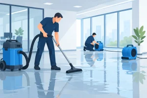 Gewerbe-Wasserschaden schnell beseitigen